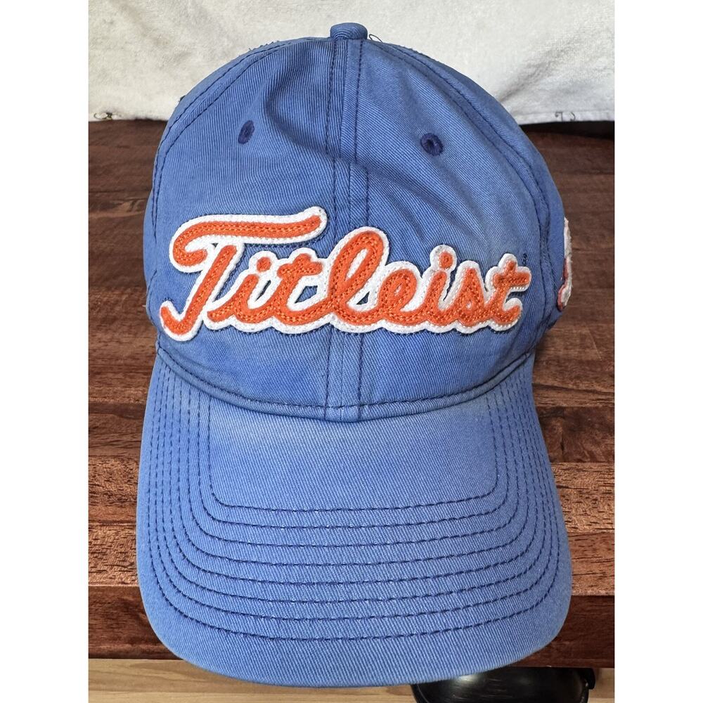 Titleist Golf Blue & Orange Baseball Strapback Cap Dad Hat